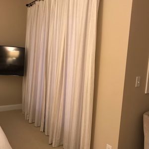 Pottery Barn Hawthorn Striped Cotton Curtains